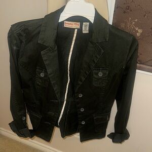 Jamaica Bay Forest Green Soft Denim